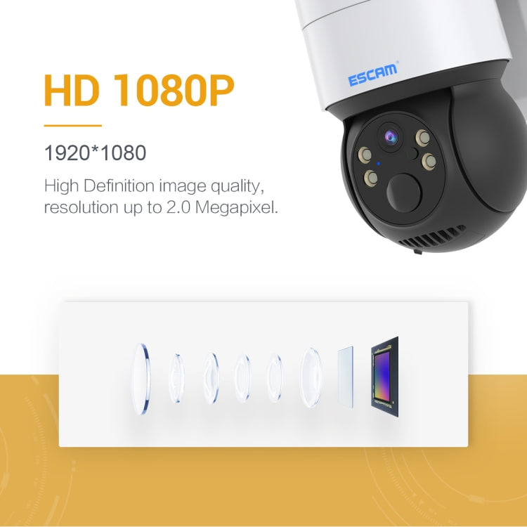 ESCAM QF170 2MP WiFi Full Color Night Vision Two-way Audio Solar Camera