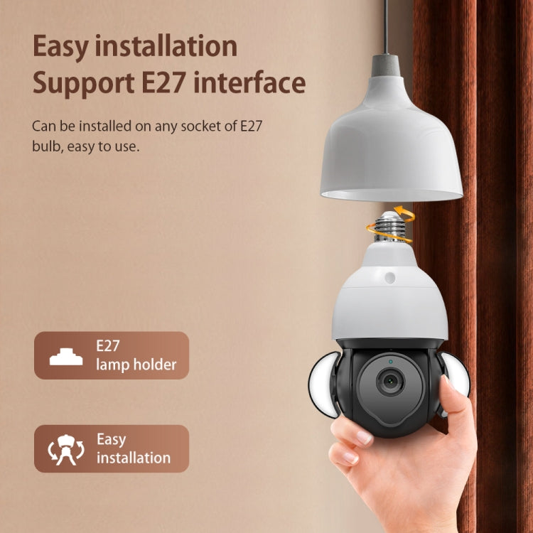 5MP E27 Light Bulb Floodlight Camera