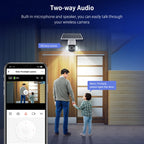 2.4G Wifi Solar Battery Powered? Floodlight PTZ? Camera with PIR Human Detection