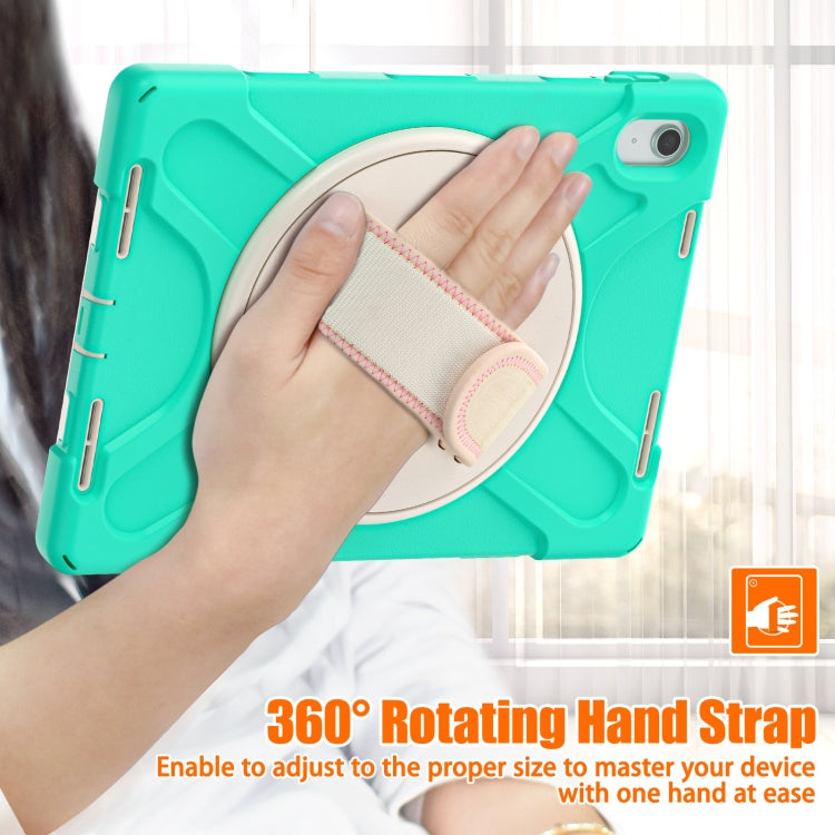 Rotatable Kickstand Grip Heavy Duty Hard Rugged Tablet Case — Mint Green
