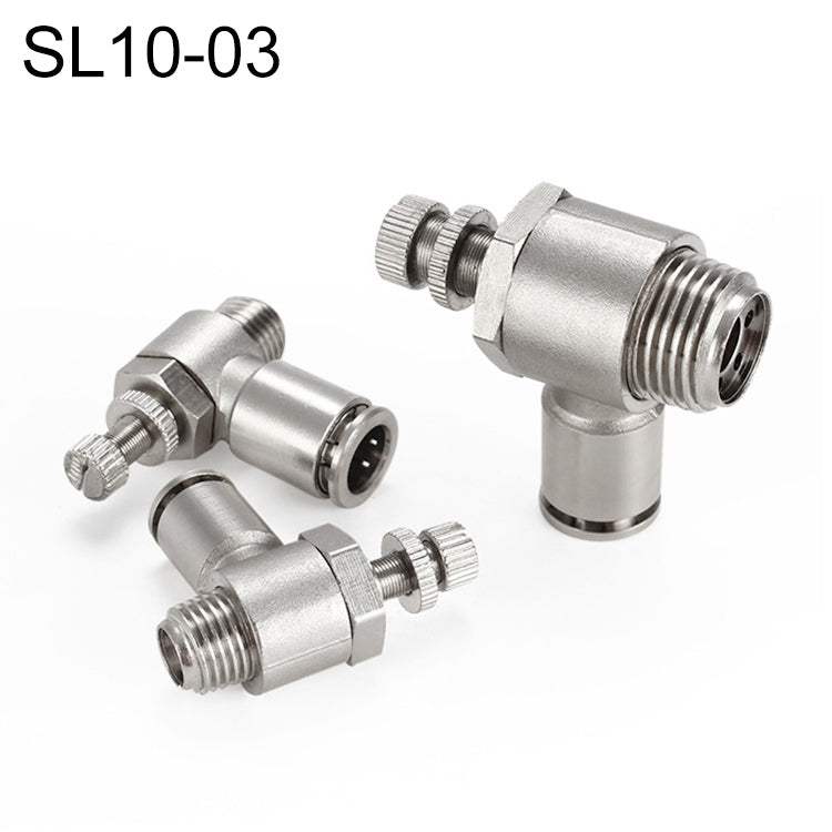 LAIZE Nickel Plated Copper Male Thread Throttle Valve Pneumatic Connector — view 21