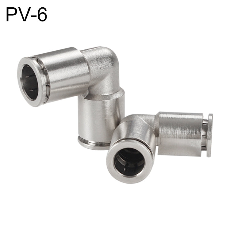 LAIZE Nickel Plated Copper Elbow Pneumatic Quick Connector — view 8