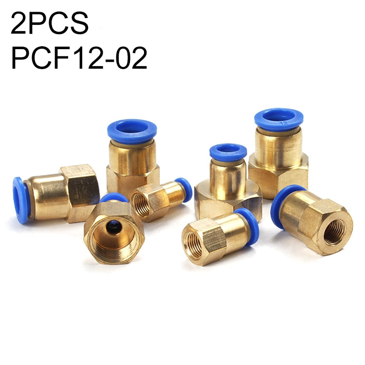 PCF6-03 LAIZE 2pcs Female Thread Straight Pneumatic Quick Connector — view 21