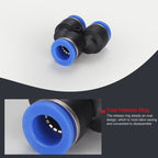 PW16-12 LAIZE 2pcs Plastic Y-type Tee Reducing Pneumatic Quick Fitting Connector — PW10-8