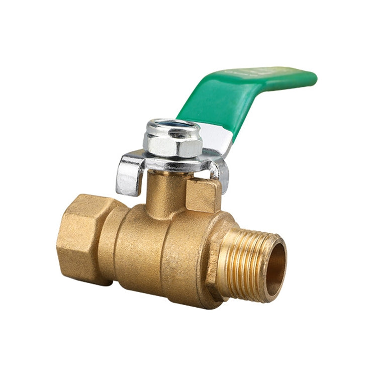 LAIZE Pneumatic Hose Connector Thickened Brass Ball Valve — Double Inside 2 Point 1/4 inch