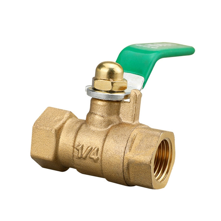 LAIZE Pneumatic Hose Connector Thickened Brass Ball Valve — Double Outside 2 Point 1/4 inch