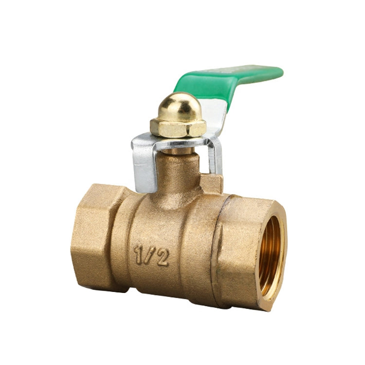 LAIZE Pneumatic Hose Connector Thickened Brass Ball Valve — Double Outside 4 Point 1/2 inch