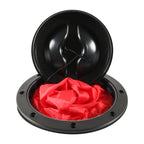 A6651-01 Universal 6 inch Round Deck Hatch Cover with Red Mesh Pocket