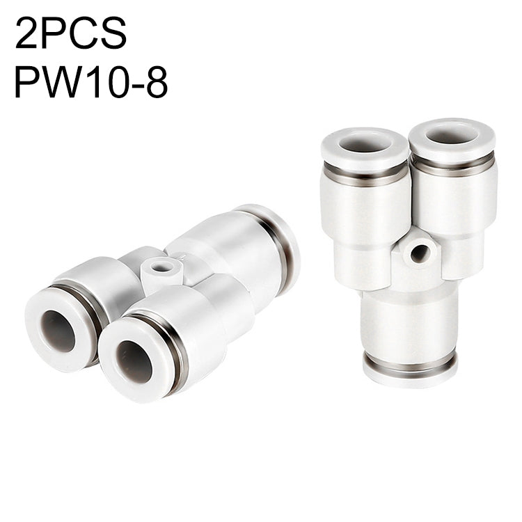 PW6-4 LAIZE 2pcsPW Y-type Tee Reducing Pneumatic Quick Fitting Connector — PW16-12 (1pc)