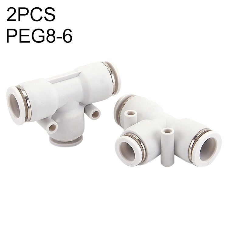 PEG6-4 LAIZE 2pcs PW T-type Tee Reducing Pneumatic Quick Fitting Connector — PEG12-10 (1pc)