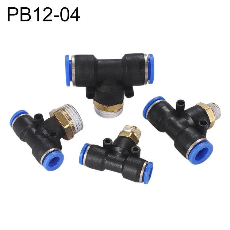 PB6-03 LAIZE 2pcs Plastic T-type Tee Male Thread Pneumatic Quick Connector — view 26