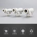 PE-10 LAIZE 2pcs PE T-type Tee Pneumatic Quick Fitting Connector — PE-12 (2pcs)