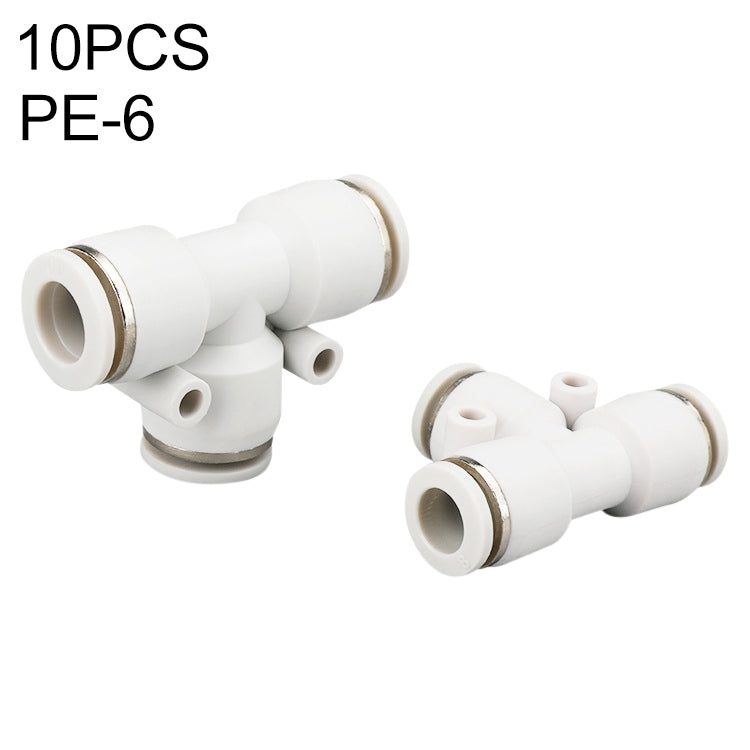 PE-10 LAIZE 2pcs PE T-type Tee Pneumatic Quick Fitting Connector — PE-16 (1pc)