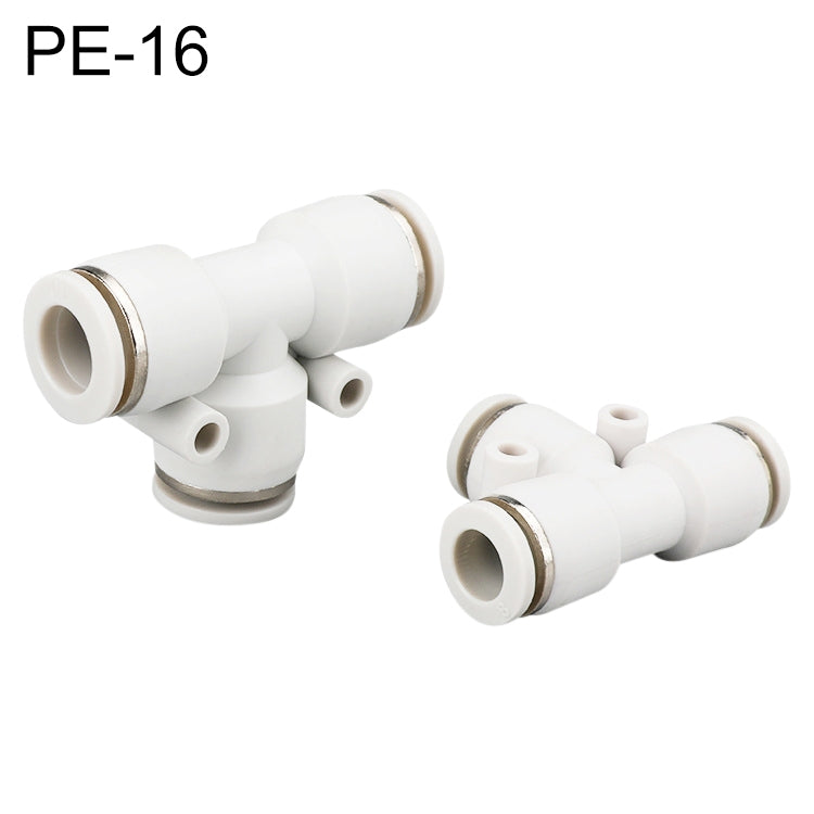 PE-10 LAIZE 2pcs PE T-type Tee Pneumatic Quick Fitting Connector — view 11