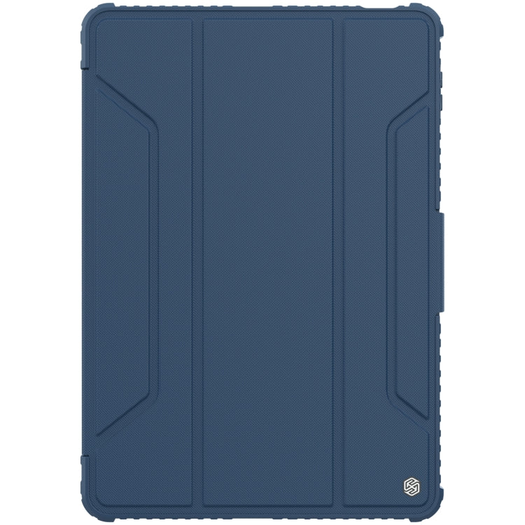NILLKIN Bumper Pro Leather Tablet Case with Pen Slot & Sleep / Wake-up Function, For iPad 10th Gen 10.9 2022 — Blue