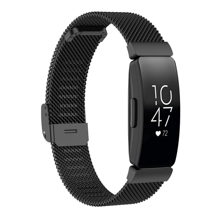 Stainless Steel Metal Mesh Wrist Strap Watch Band for Fitbit Inspire / Inspire HR / Ace 2, Size: S