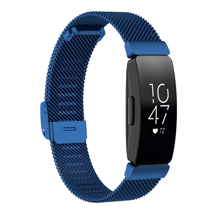 Stainless Steel Metal Mesh Wrist Strap Watch Band for Fitbit Inspire / Inspire HR / Ace 2, Size: S