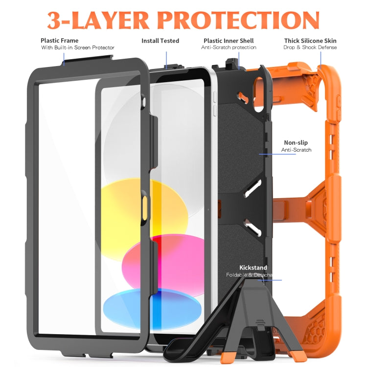 Rugged Silicone Hard PC Tablet Case with Holder