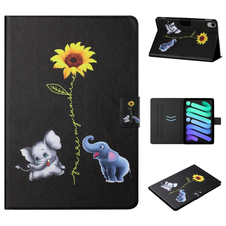 Colored Drawing Pattern Flip Leather Smart Tablet Case