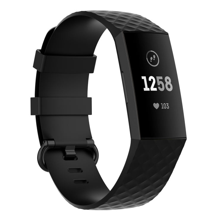 Color Buckle TPU Wrist Strap Watch Band for Fitbit Charge 4 / Charge 3 / Charge 3 SE
