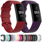 Color Buckle TPU Wrist Strap Watch Band for Fitbit Charge 4 / Charge 3 / Charge 3 SE