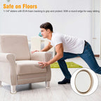 Round Table Chairs Non-slip Foot Mat, 32 in 1 25mm