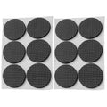 2pcs 46mm Round Plaid EVA Table Sofa Slip-proof Noise-reducing Foot Pads