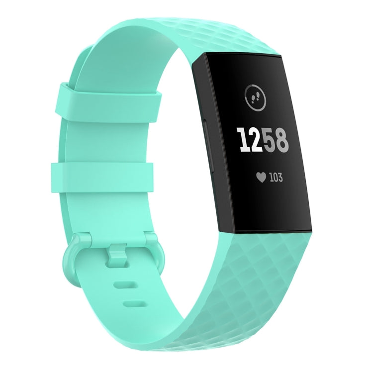 Silver Color Buckle TPU Wrist Strap Watch Band for Fitbit Charge 4 / Charge 4 SE / Charge 3 / Charge 3 SE