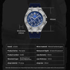 Multifunctional Quartz Waterproof TPU Strap Men Watch — view 7