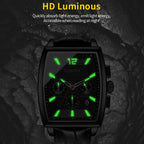 Multifunctional Quartz Waterproof Luminous Men Leather Watch — view 9