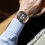 Multifunctional Quartz Waterproof Steel Strap Men Watch — view 12