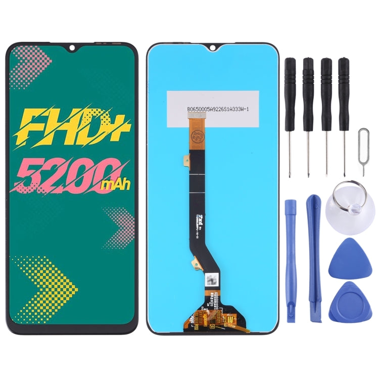 OEM LCD Screen For Infinix Smart 6 Plus India with Digitizer Full Assembly — For Tecno Pop 6 BE7