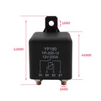 Car 4 Pin 12V 200A Starter Relay Switch — view 4