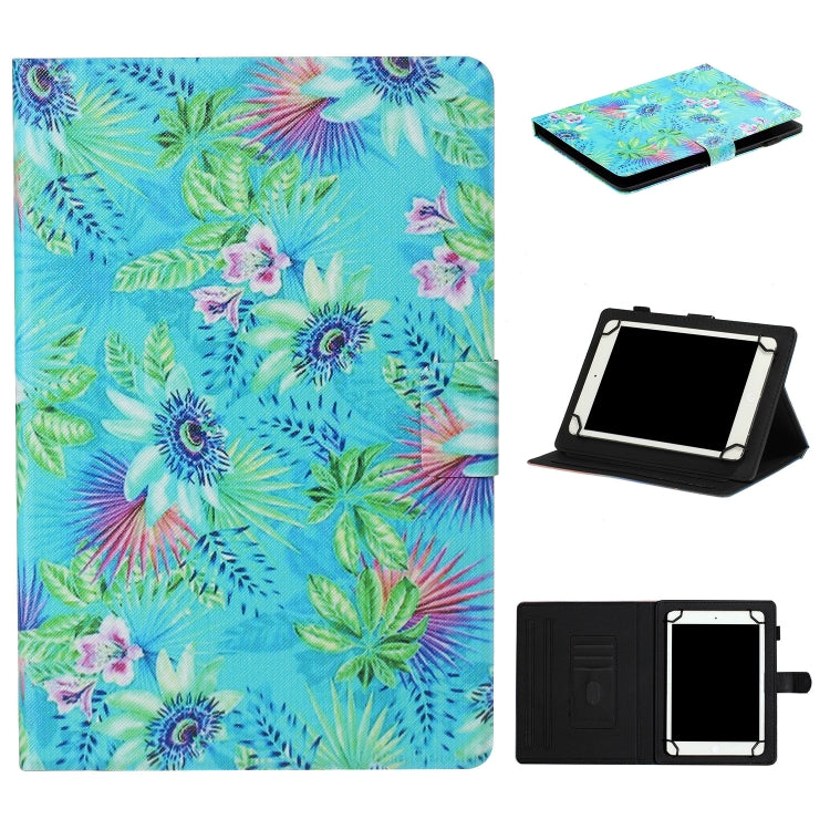 Tablet PC Universal Coloured Drawing Pattern Horizontal Flip Leather Case with Holder & Card Slot — view 16