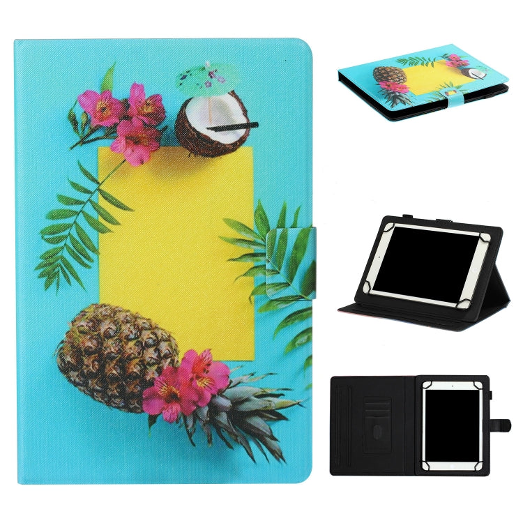 Tablet PC Universal Coloured Drawing Pattern Horizontal Flip Leather Case with Holder & Card Slot — view 18