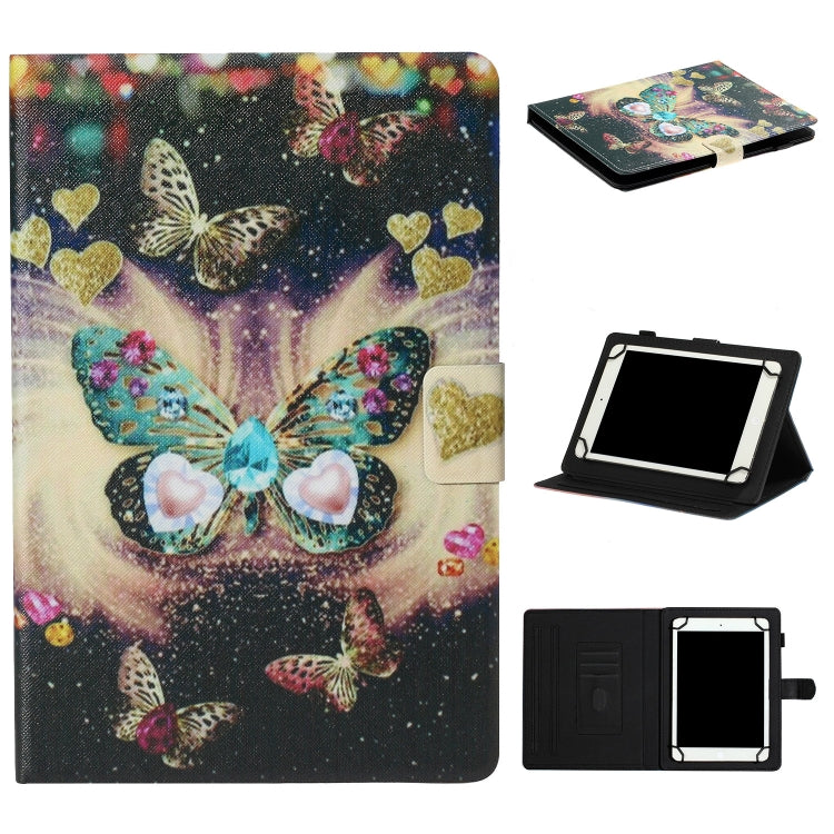Tablet PC Universal Coloured Drawing Pattern Horizontal Flip Leather Case with Holder & Card Slot — view 21