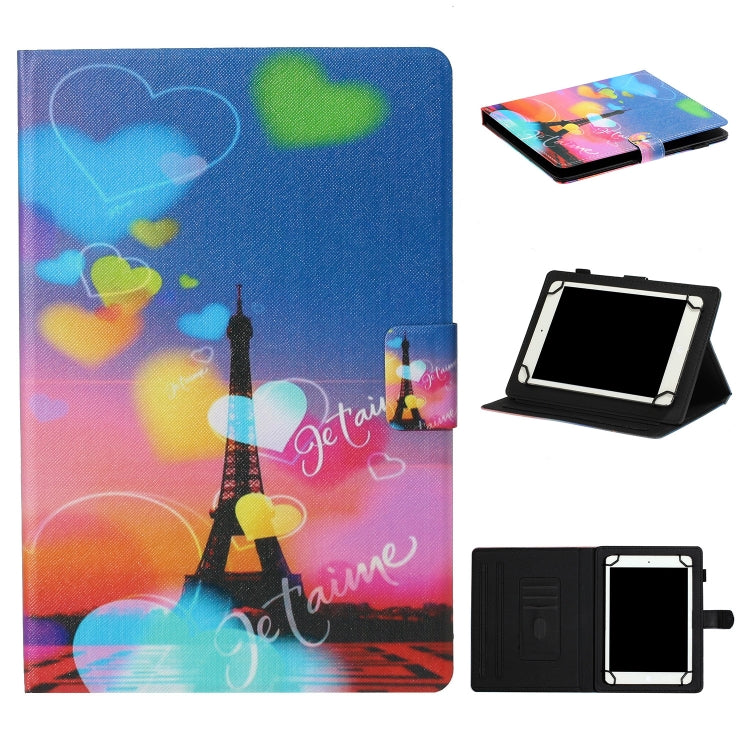 Tablet PC Universal Coloured Drawing Pattern Horizontal Flip Leather Case with Holder & Card Slot — view 25