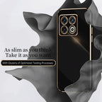 XINLI Straight Edge 6D Electroplate TPU Phone Case
