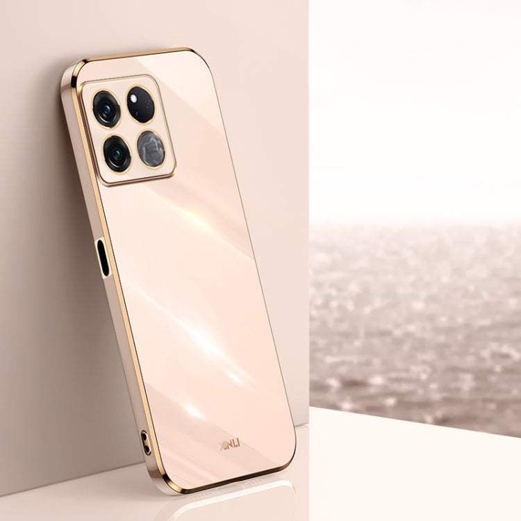 XINLI Straight Edge 6D Electroplate TPU Phone Case
