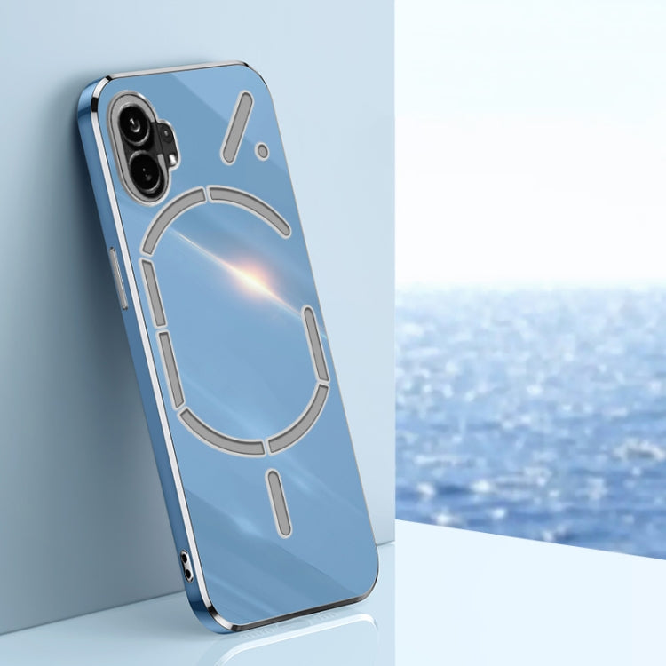 XINLI Straight Edge 6D Electroplate TPU Phone Case