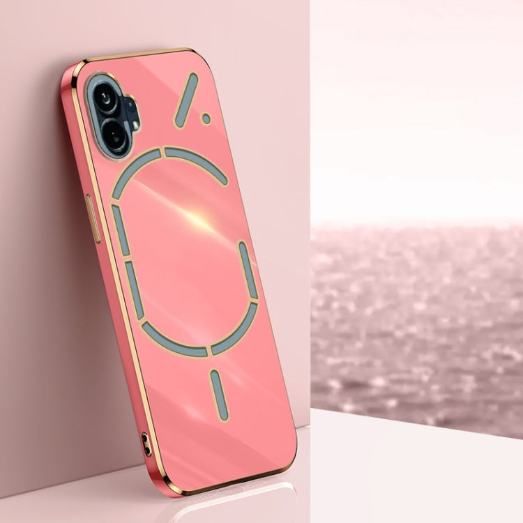 XINLI Straight Edge 6D Electroplate TPU Phone Case