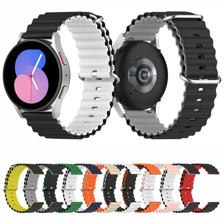 Universal Ocean Style Silicone Two Color Watch Band