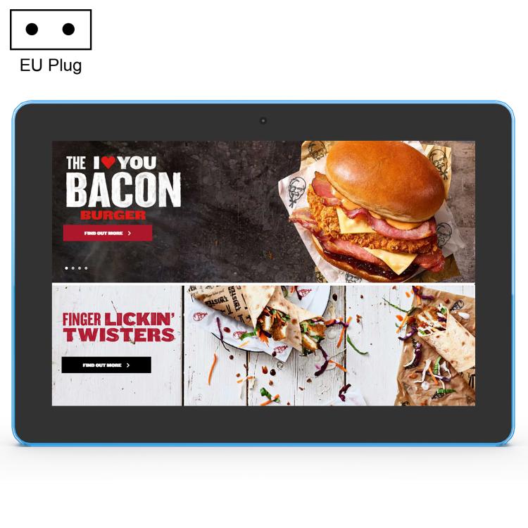 WA1052T 10.1 inch HD IPS Display Advertising Machine Android 8.1 RK3288 2GB+16GB, Plug Type:EU Plug