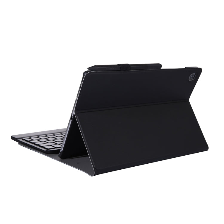 A610 For Galaxy Tab S6 Lite 10.4 P610 / P615 (2020) Bluetooth Keyboard Protective Case with Stand & Elastic Pen Band