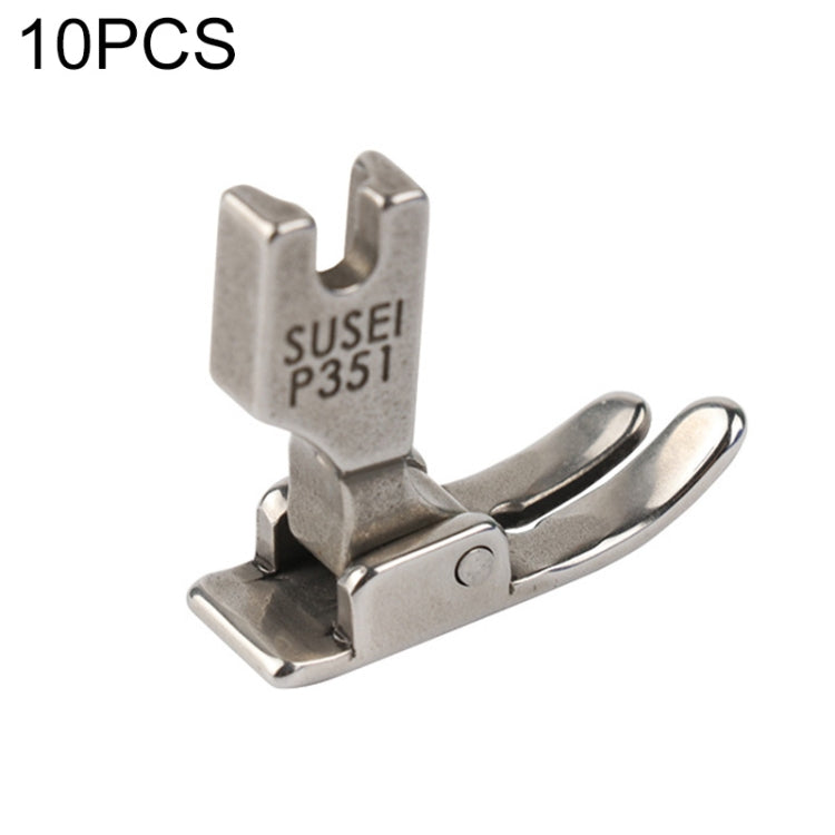 2PCS P351 Industrial Sewing Machine Flat Car Presser Foot Presser Foot Flat Sewing Machine Presser Foot, Style:Ordinary All-steel