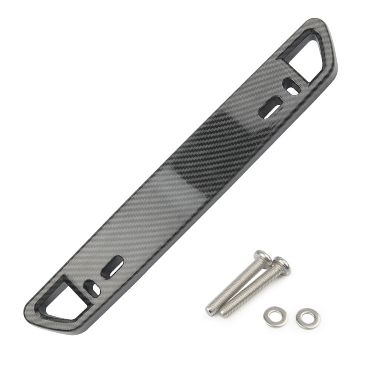 Car Modification Carbon Fiber Pattern License Plate Frame Holder — License Plate Frame Holder(Silver)