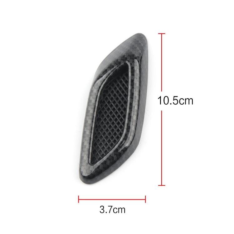 2 in 1 Car Hood Frame Decorative Stickers Fender Air Outlet