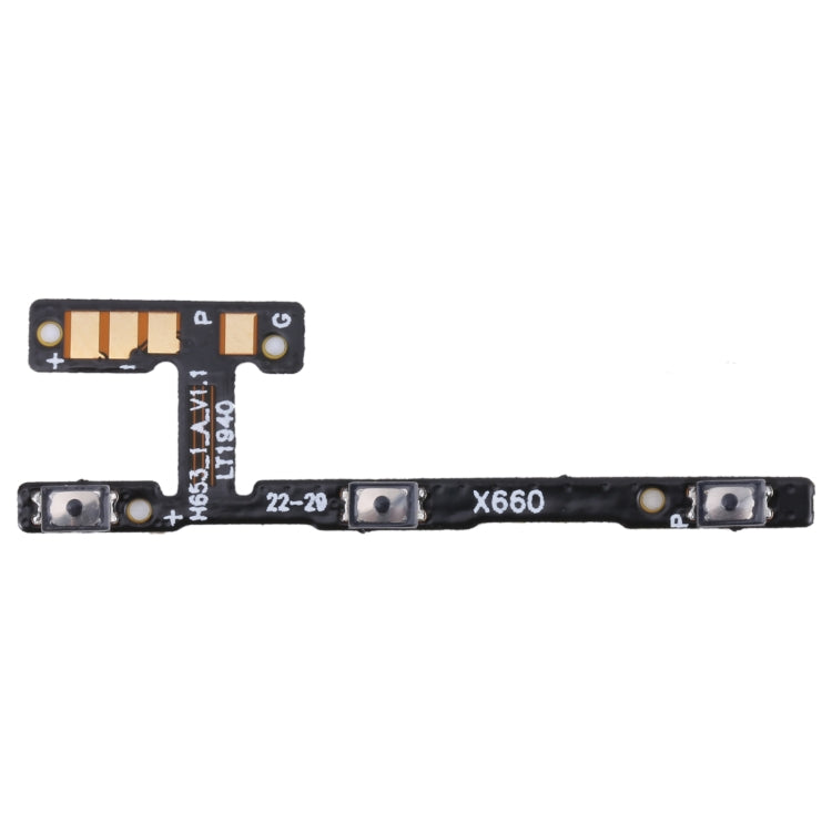 OEM Power Button & Volume Button Flex Cable — For Tecno Spark 4 Lite KC8S