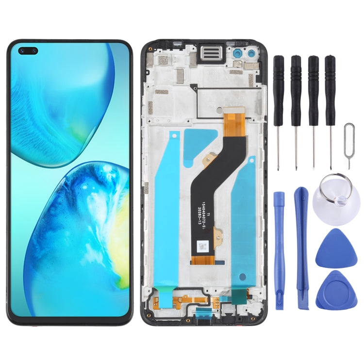 OEM LCD Screen For infinix Hot 10 Play/Smart 5 India Digitizer Full Assembly with Frame
