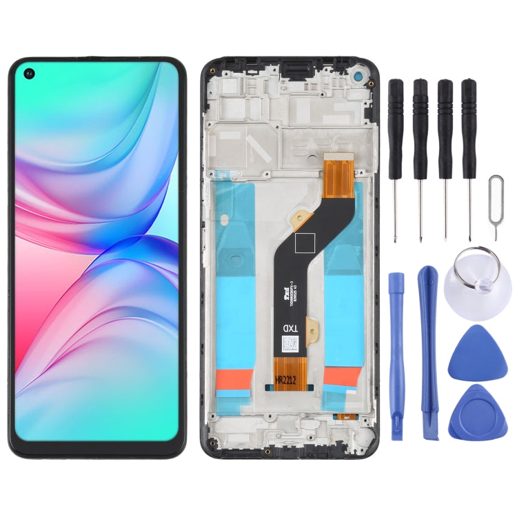 OEM LCD Screen For infinix Hot 10 Play/Smart 5 India Digitizer Full Assembly with Frame